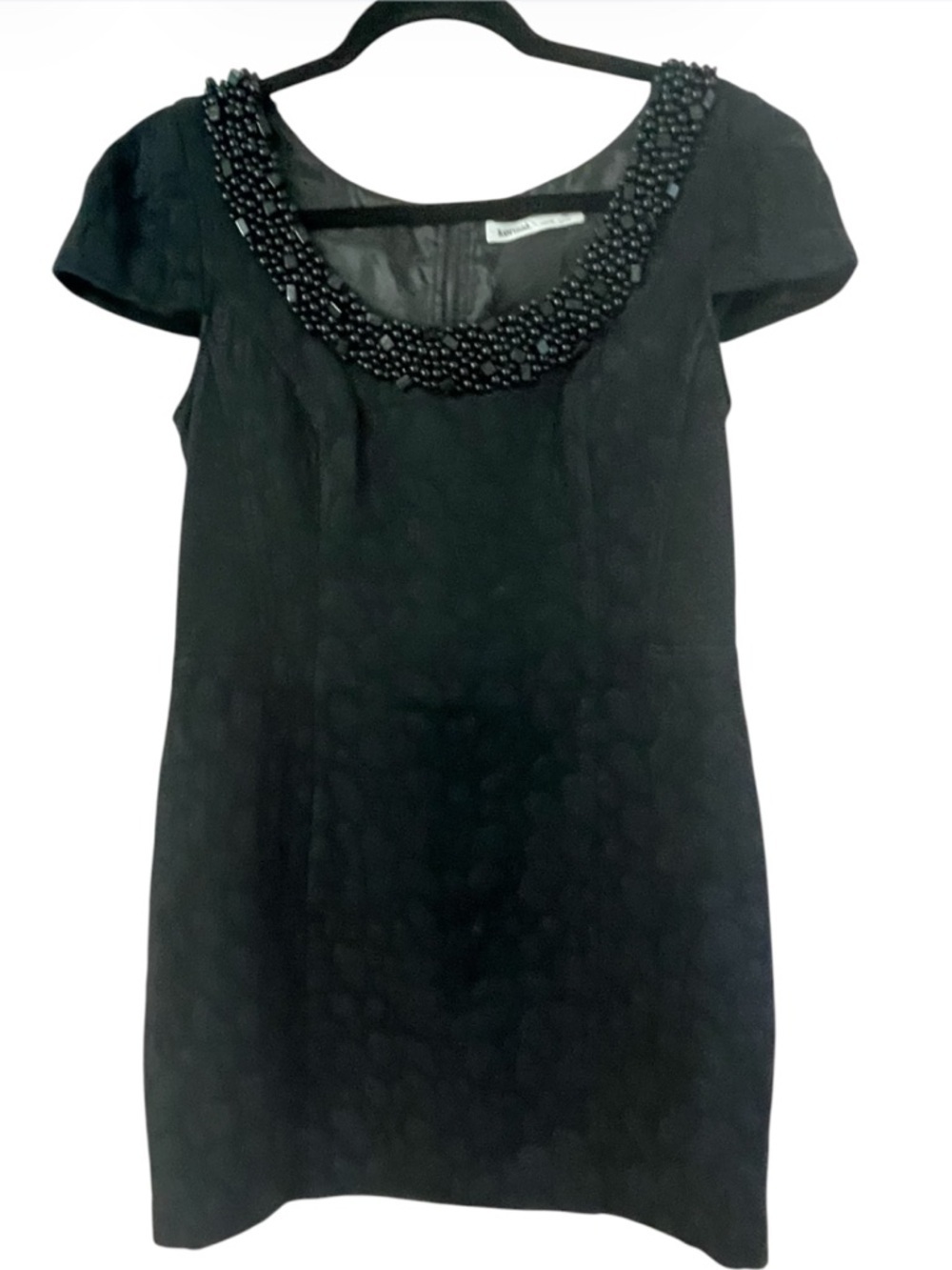 Kensie dresses Embellished Scoop Neck Little Black Dress